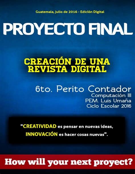 Revista Digital Proyecto Educativo By Luis U Issuu