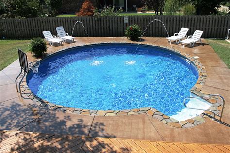 Homeadvisor's inground pool cost guide gives average prices to install a backyard, underground the average cost of installing an inground pool is between $38,773 and $70,054 or an average of they are used mostly for cooling off on hot days, but you can also fit them with swim jets for exercise. round pools | 24' Round With Stonemaker Coping, Deck Jets ...