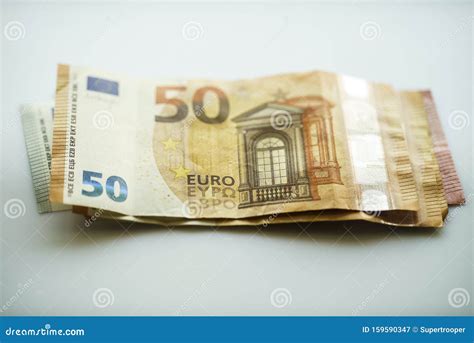 Afsluiting Van Eurobankbiljetten Stock Afbeelding Image Of Monetair