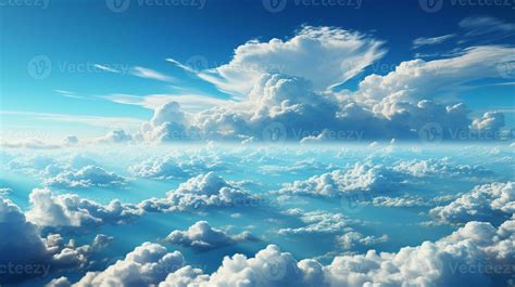 AI Generated Sunnyday Bluesky With Clouds Photo 34049841 Stock Photo At