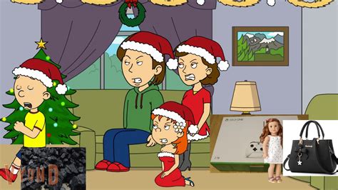 Caillou Gets Coal For Christmasgrounded Big Time Christmas Special