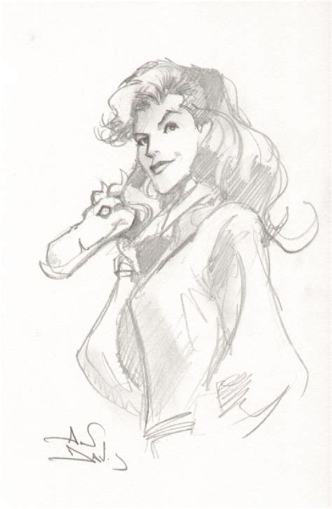 Kitty And Lockheed In Art Shottons Alan Davis Comic Art Gallery Room