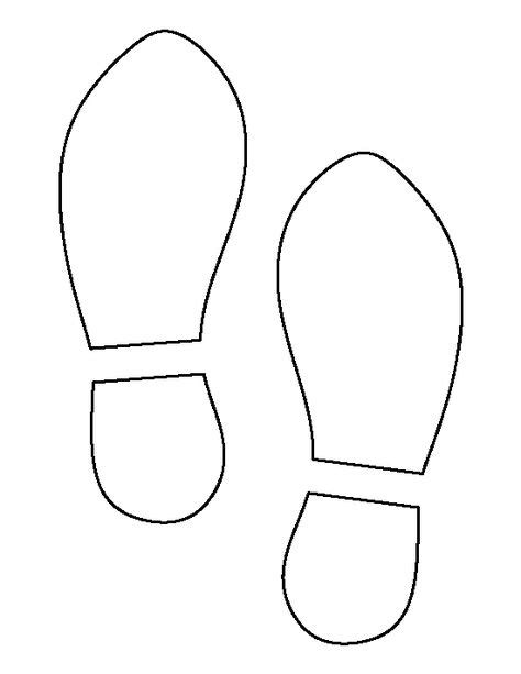 Shoe Print Pattern Use The Printable Outline For Crafts Creating