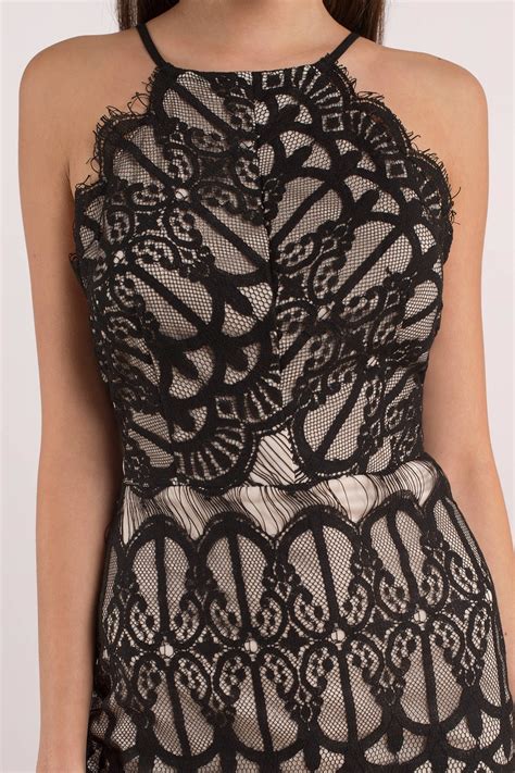 Give Me Your Love Lace Bodycon Dress In Black Nude 26 Tobi US