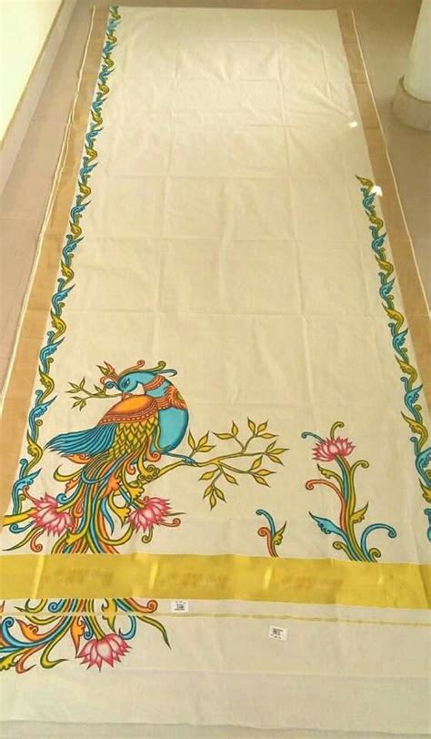 See more ideas about mural, wall murals, wall painting. How to kerala mural painted saree - Simple Craft Ideas