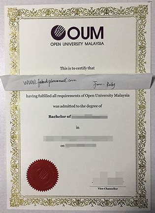 The main goal is to popularize higher education and scientific activity among malaysians. Buy OUM Diploma Certificate, Malaysian Membeli Diploma ...