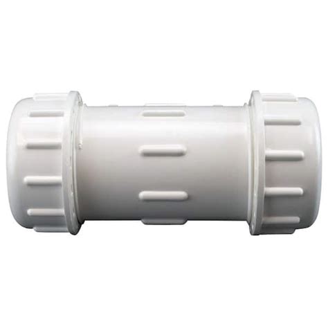 Homewerks Worldwide 1 12 In Schedule 40 Pvc Compression Coupling