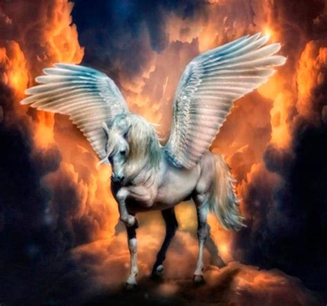 Custom Diamond Painting Kits White Huge Pegasus Diamond Painting - Free