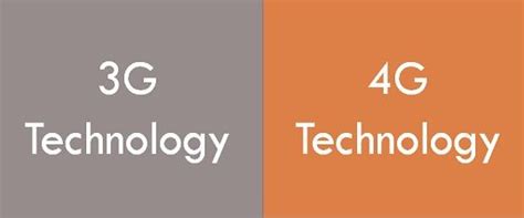 Difference Between 3g And 4g Technology With Comparison Chart