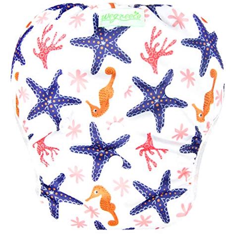 Wegreeco Baby And Toddler Snap One Size Reusable Swim Diaper