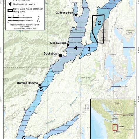 Inland Waters Of Washington Usa The Hood Canal Study Area And