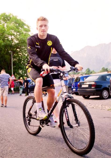 All About Marco Reus Marco Reus Riding A Bike At Training