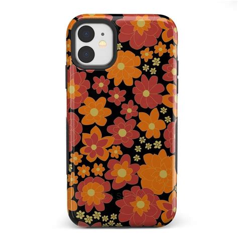 Casely Iphone 11 Bright Retro Floral Case Festival Iphone Cases Bold