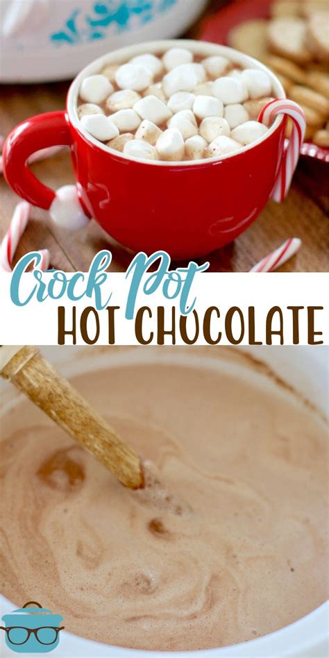 Crock Pot Creamy Hot Chocolate The Country Cook Recipe In 2020 Hot Chocolate Boozy