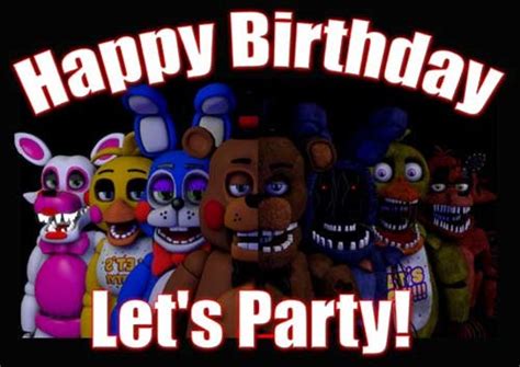 Fnaf Lets Party A3 Poster Size Full Color By Rockitfishray