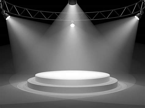 Royalty Free Blank Stage With Shining Spotlight Pictures Images And
