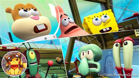 Spongebob Heropants All Cutscenes Movie Xbox 360 1080p Youtube