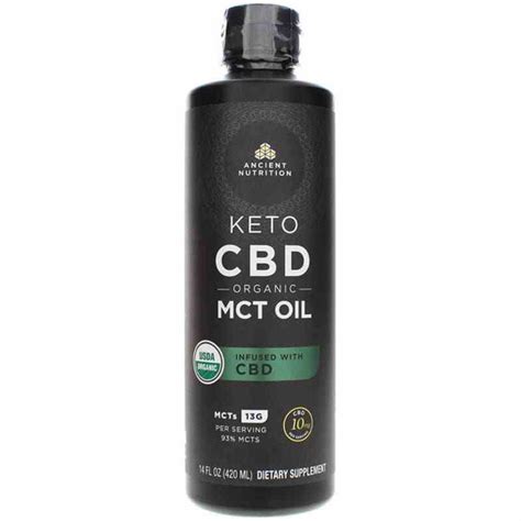 Keto Cbd Organic Mct Oil Ancient Nutrition