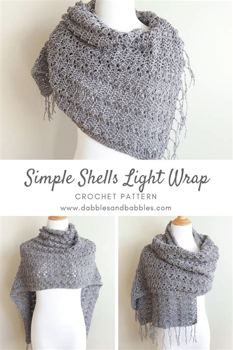 Maybe you would like to learn more about one of these? Simple Shells Light Wrap Crochet Pattern - Dabbles & Babbles