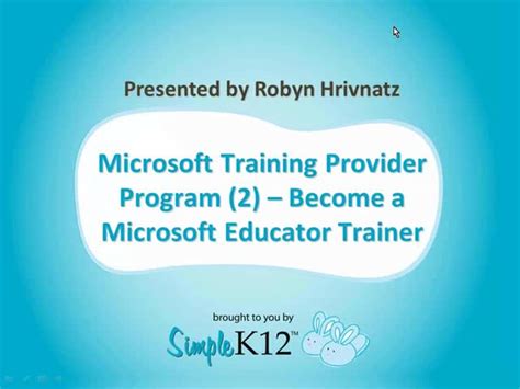 Microsoft Training Provider Program 2 Become A Microsoft Educator