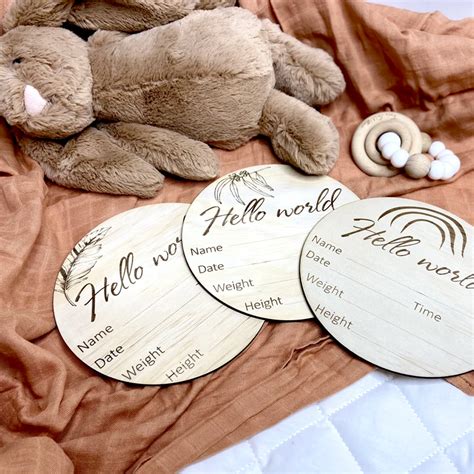 Foxx And Willow Birth Announcement Disc Luxe Roses