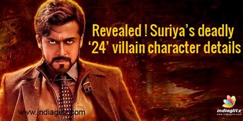 Revealed Suriyas Deadly 24 Villain Character Details Tamil News