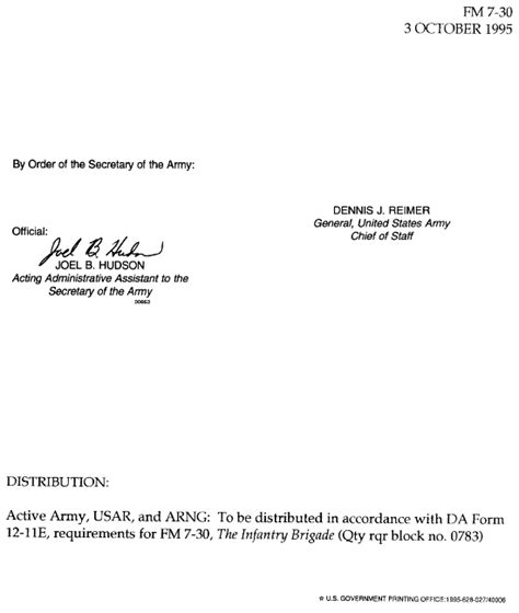 Fm 7 30 The Infantry Brigade Authorization Letter