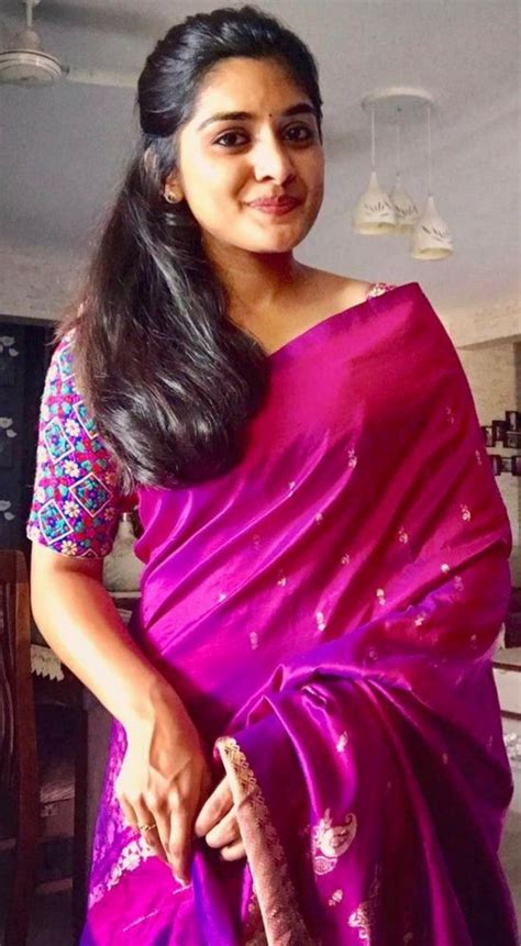 16 beautiful pics of niveda thomas in saree saree models stylish sarees elegant saree