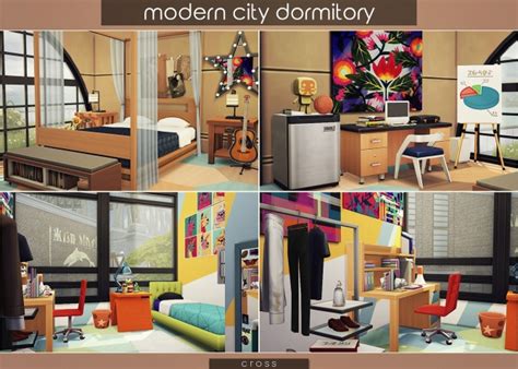 Modern City Dormitory At Cross Design Sims 4 Updates