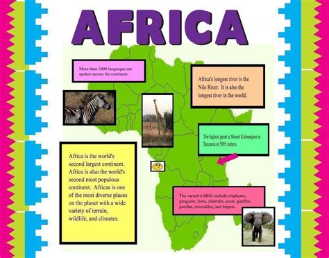 Make A Poster About Africa School Project Poster Ideas