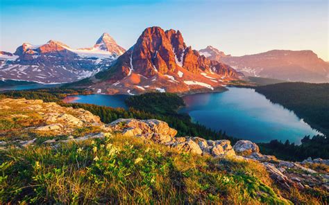 Mountain Lake Canada British Columbia 3840x2400 Hd Wallpaper