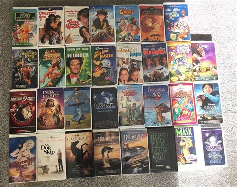 Lot Bundle Of VHS Movies Disney Universal Warner Bros Hallmark Nickelodeon EBay