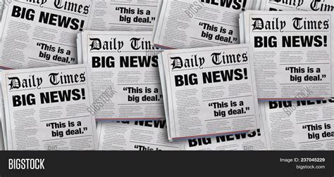 News Headlines Background Free Vector Newspaper Front Page Design