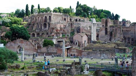 A Photograph Of The Ruins Of Palatine Hill In Rome If You Visited This