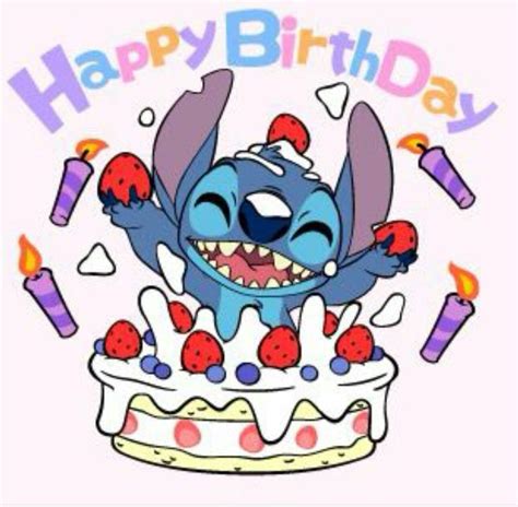 Pin By Taiia Jorge On Lilo And Stitch Happy Birthday Disney Stitch