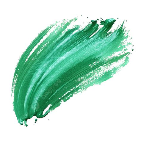 Trazo De Pincel De Brillo Verde Png Verde Pincelada Metálico Png