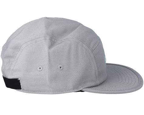 Cotton Hat Light Grey 5 Panel Oakley Caps