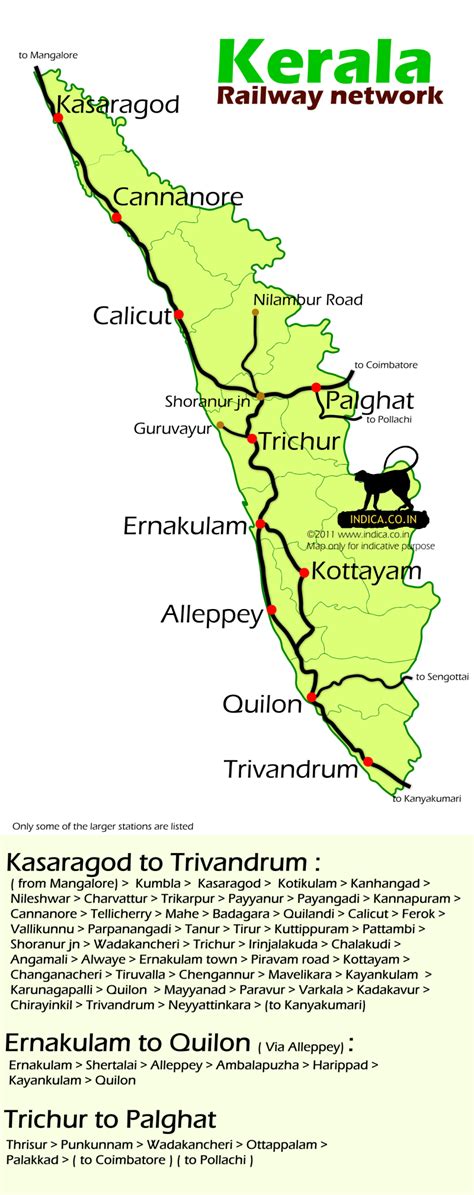 Railway Map Kerala Tamilnadu Train Maps Bank Home Com