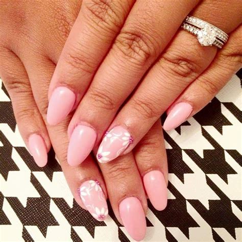Pink Short Oval Acrylic Nails These Designs Are Accessible Fun And