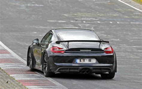 Next Porsche Cayman Gt Spied On Nurburgring Prototype May Pack Gt Motor Autoevolution