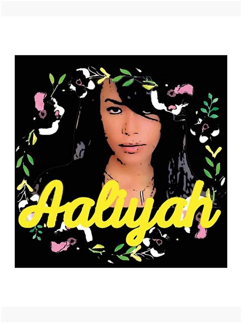 Aaliyah Poster By Timothynielsen Redbubble