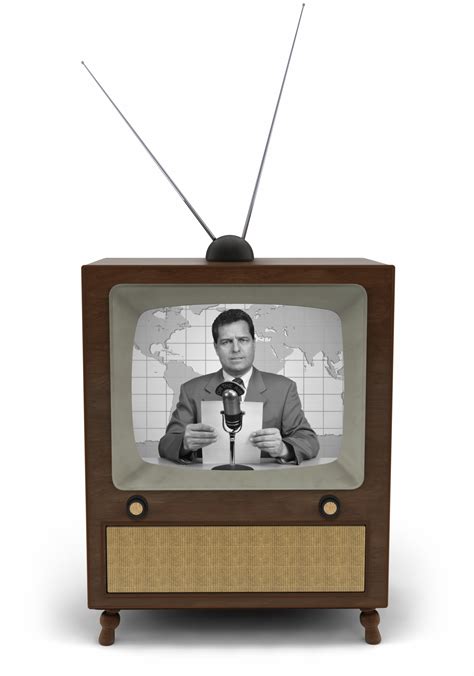 Newscaster Rabbit Ears Vintage Tv Old Tv