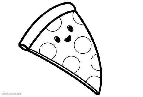 Kawaii food coloring pages printable