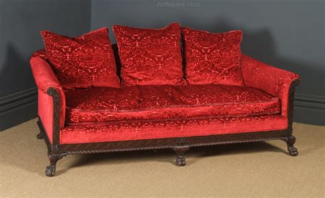 Antique Georgian Chippendale Style Mahogany Sofa Antiques Atlas