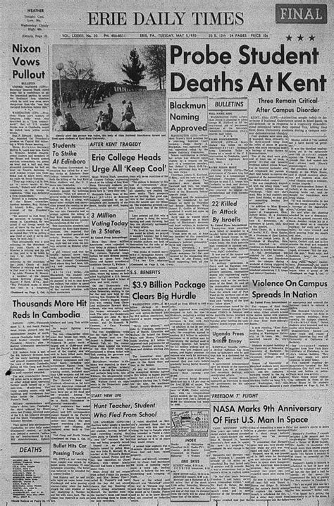 Pin By Goerie On Erie Times News Cover Archive Newspaper Article