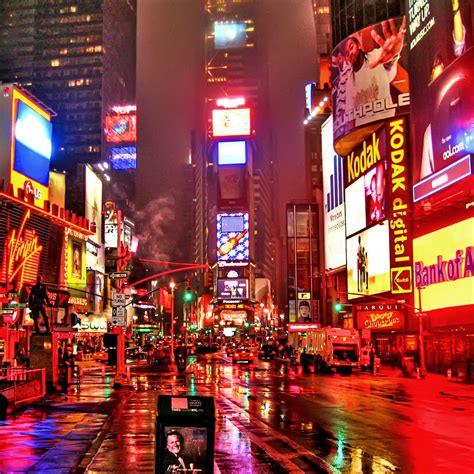 Times square is the crossroads of the world: New York City At Night: 30 Amazing Photographs ...