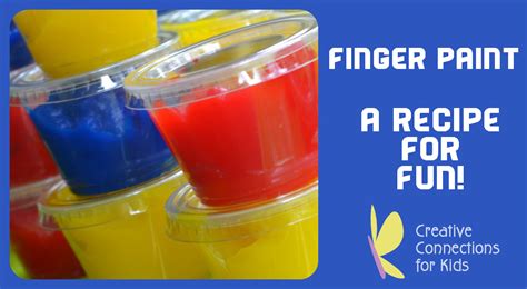 Edible Finger Paint Recipe