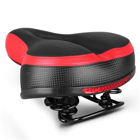 Breathable Waterproof Hollow Bike Seat Large Reflective Shock Absorb