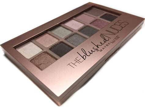 REVIEW Maybelline The Blushed Nudes Eyeshadow Palette Plus Dry AND Wet Swatches Taken By