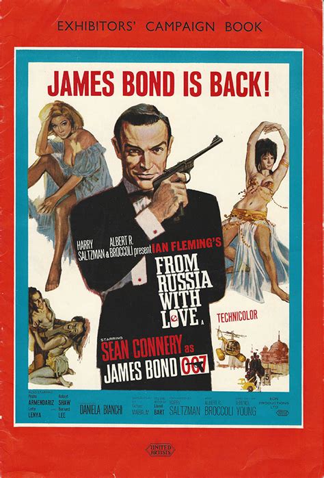 James Bond From Russia With Love British Campaign Book 1963 Walterfilm
